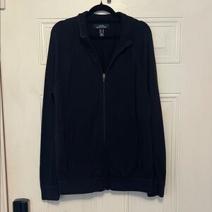 Lands' End Black Men’s Full-Zip Sweater